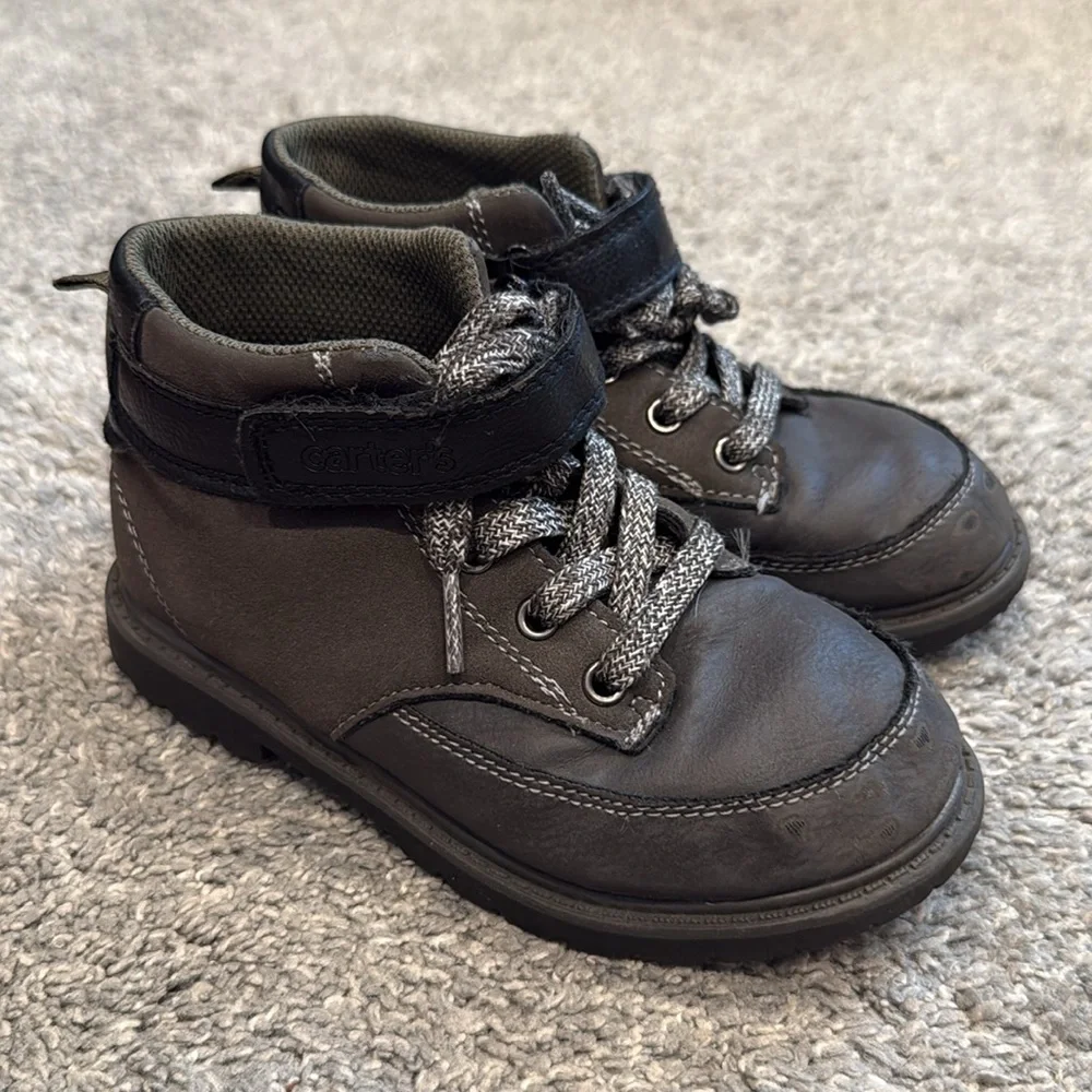 Carters | Lace Up Work Boots for Little Boys
